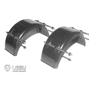 ABS Rubber Mud Guard Fender Front Wheel All-Wheel Drive DIY 1:14 LESU RC Model - Picture 1 of 1