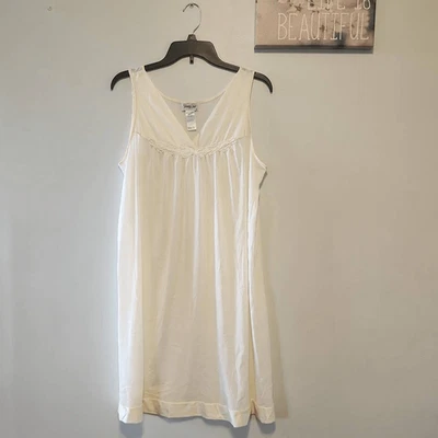 Vestido de noche vintage Vanity Fair Negligee mediano M crema Foto 1 de 4