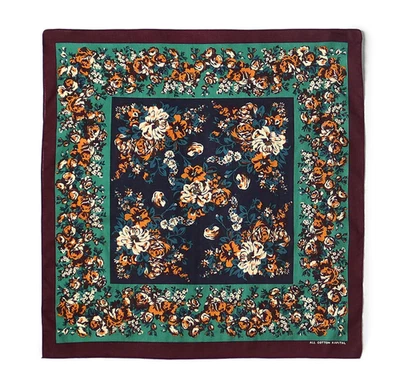 Nuevo Bandana Color Kapital - NADESHIKO CHAMPETRE - Azul Marino - Hecho en Japón Foto 1 de 4