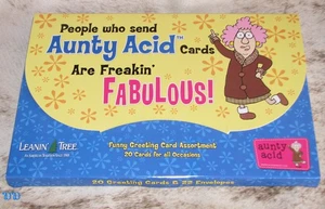 LEANIN TREE Aunty Acid Fabulous #90771~20 GREETING CARDS~1 each 20 Designs~ - Picture 1 of 2