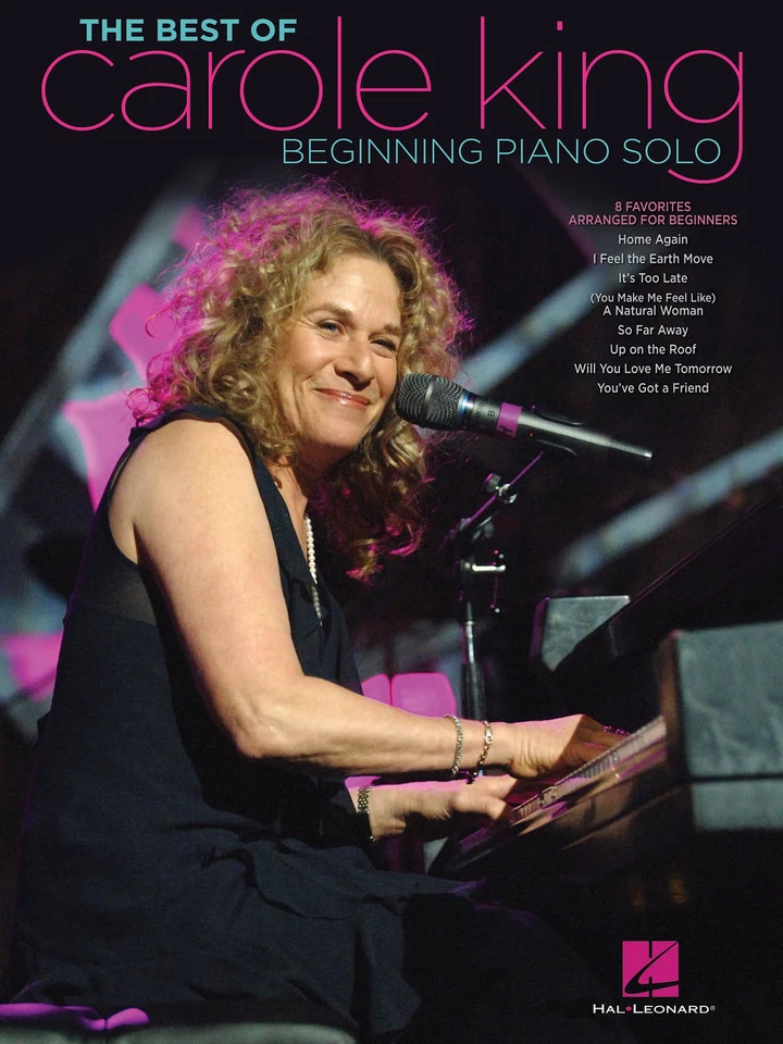 The Best of Carole King for Beginning Piano Solo Easy Sheet Music 8 Songs Book - Image 1 of 1