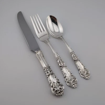 Juego de 3 piezas de plata esterlina renacentista francés Reed & Barton juvenil Foto 1 de 3