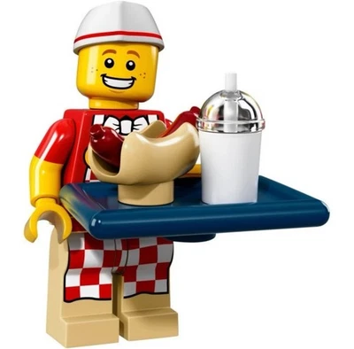 LEGO Series 17 Collectible Minifigures 71018 - Hot Dog Vendor (SEALED) - Image 1 of 2