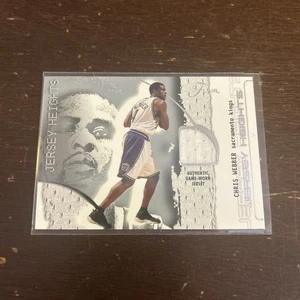CHRIS WEBBER KINGS JERSEY PIECE CERTIFIED AUTHENTIC COLLECTIBLE CARD - Picture 1 of 2