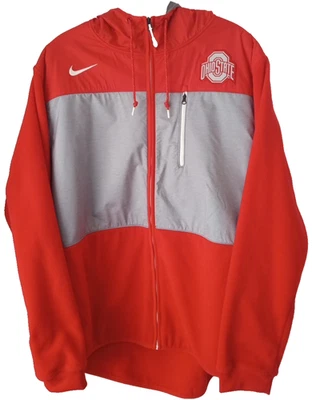 2015 Nike Therma Fit Unisex Cremallera Completa Ohio State, Chaqueta Polar Roja Gris Talla XXL Foto 1 de 4