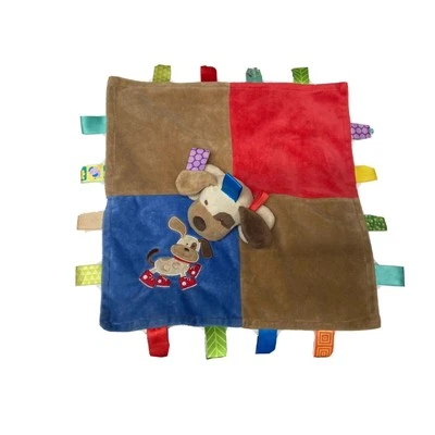 Manta de seguridad para bebé Taggies Buddy Puppy Dog Mary Meyers Signature Lovey 13x13 Foto 1 de 4