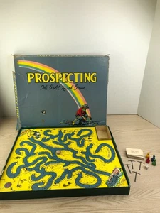 Juego Prospecting The Gold Rush Selchow & Righter 1953 de colección 100 % difícil de encontrar - Imagen 1 de 9
