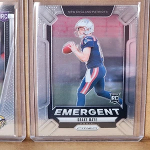 Tarjeta emergente de novato Drake Maye 2024 Prizm New England Patriots - Imagen 1 de 2