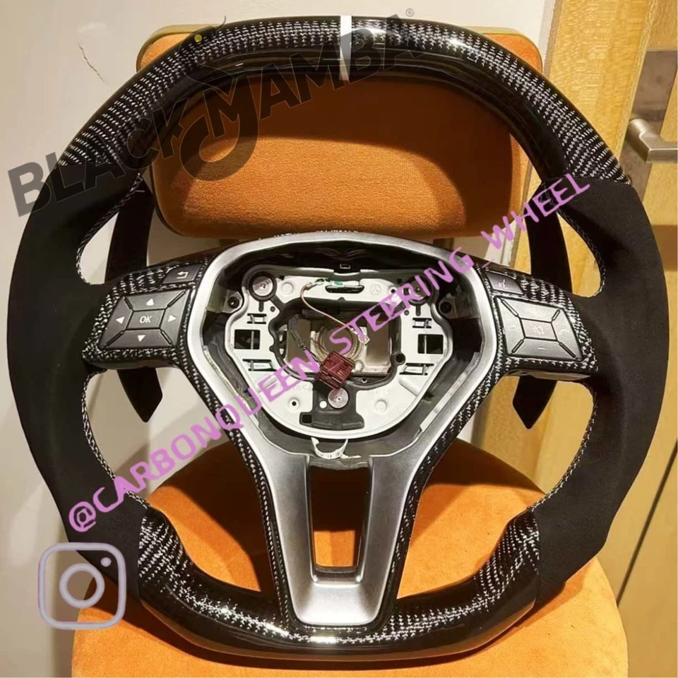 Volante mercedes-benz clase w204/c250/c300/c350/c350/c 2012-2015 ys/blanco Foto 1 de 4