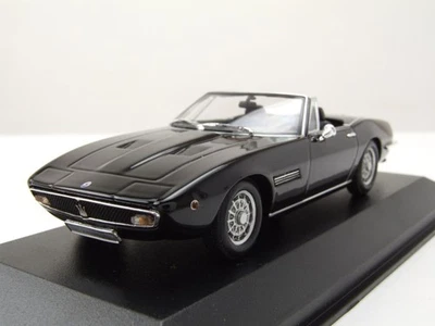 Maserati Ghibli Spyder 1969 Nero Modellino Auto 1:43 Maxichamps - Immagine 1 di 4