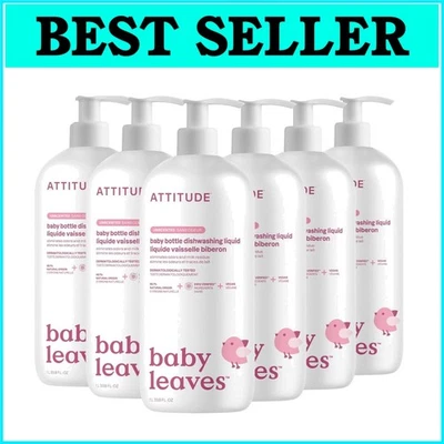 Natural Unscented Baby Bottle Cleaner - 97% Plant-Based, 33.8 Fl Oz, Pack of 6 - Image 1 of 4