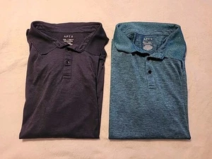 EUC Lot of 2 Men's sz 2XB 2XL Apt. 9 Premier Flex Performance Polo Golf Shirts - Picture 1 of 17