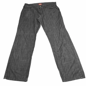 Perry Ellis America Jeans Slim Fit Mens 38x31.5 Gray Cotton Rayon Hipster - Picture 1 of 13