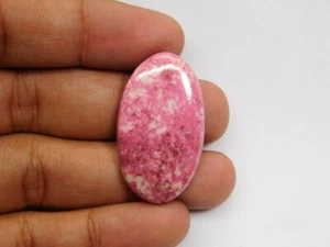 Piedra preciosa suelta cabujón tulita rosa 100 % natural para joyería 53 quilates ME-2758 - Imagen 1 de 4