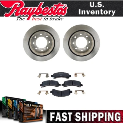 Kit de rotores de freno traseros pastillas de freno de cerámica para Chevrolet Express 3500 2008-2009 Foto 1 de 4