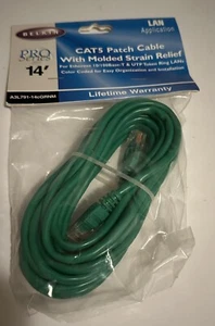 Belkin Cat 5E Patch Cable Pro Series A3l791-14cGRNM - NEW in original package - Picture 1 of 4