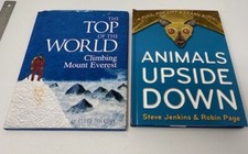 Steve Jenkins Lot of 2 Animals Upside Down The Top of the world 
