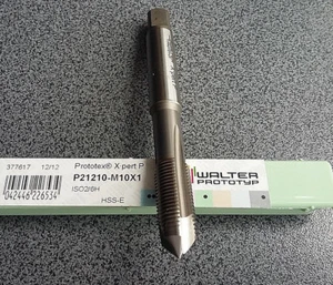 WALTER PROTOTYP PROTOTEX Xpert P P21210-M10X1 ISO 2/6H HSS-E TALADRO ROSCADO - Imagen 1 de 1