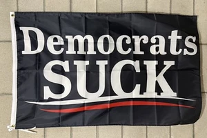 Republikanische Flagge kostenloser Versand Demokraten saugen ruinieren Amerika Trump USA 3x5' Schild - Bild 1 von 1