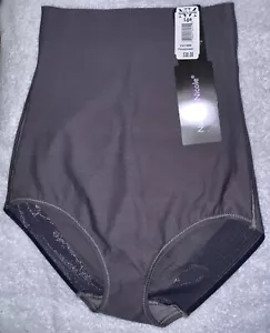 Calzoncillo NAOMI & NICOLE Sleek Solutions gris oscuro control firme cintura alta para mujer talla L - Imagen 1 de 4