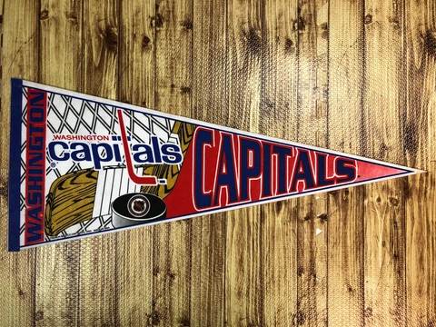 Vintage 1994 NHL Trench Mfg WASHINGTON CAPITALS Man Cave FULL SIZE Pennant EUC Cover