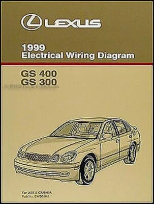 1999 Lexus GS 300 400 Diagrama Manual Nuevo GS300 GS400 Originales Eléctrico - Imagen 1 de 2