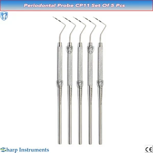 5 Pcs Dental Periodontal Probe CP 11 Hygiene Pocket Measuring Probes 3-6-8-11 mm - Picture 1 of 2