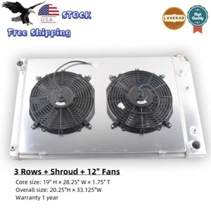 FOR 1973-1987 Chevy C/K Series Truck & 4Row Radiators & Parts for Chevrolet C20 - Picture 1 of 8