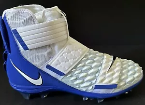 Nike Force Savage Elite 2 White/Navy Mesh Football Cleats Men Sz 13.5 BV3962-105 - Picture 1 of 5