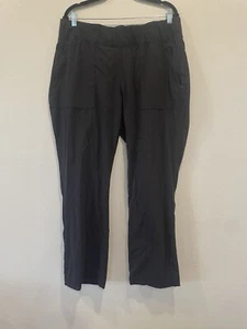 Columbia Outdoor Pants Black Pull On Water Resistant Lightweight Women’s 2XL - Picture 1 of 11