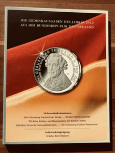Sammelalbum " Die Deutschen Gedenkausgaben des 2012 "  - Bild 1 von 3