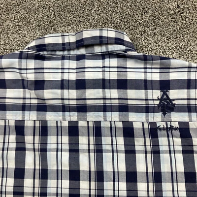 Vintage Anchor Blue Shirt Mens Extra Large Button Up Embroidered Logo Y2K - Image 1 of 4