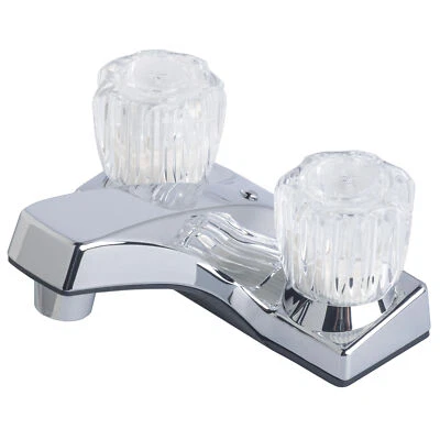 LAGUNA BRASS RV Two Handle Non-Metallic Centerset Lavatory Faucet Chrome Finish
