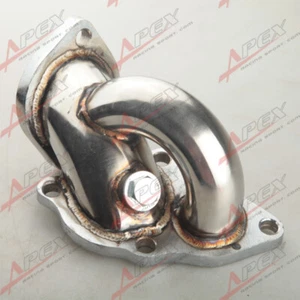 Para Mitsubishi DSM Turbo Salida Tubo Escape Codo 89-99 Eclipse Talón 4G63T - Imagen 1 de 7