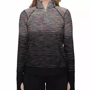 Kirkland Signature Damen Größe XL Viertelreißverschluss Langarm Active Pullover Oberteil - Bild 1 von 6