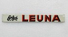 Blechschild Fahrt LEUNA - 36x4,5 cm - Original um 1930 - kein Emailschild