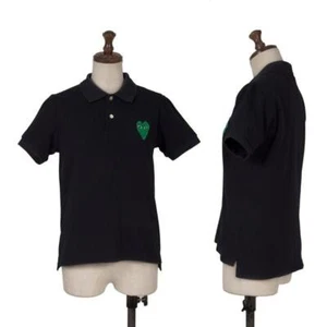 PLAY COMME des GARCONS Heart Patch Cotton Polo Shirt Size M(K-150794) - Picture 1 of 12