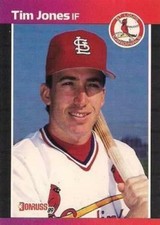 #555 Tim Jones - St. Louis Cardinals - 1989 Donruss Baseball