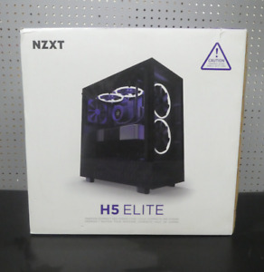 NZXT H5 Elite Mid Tower Case Black CC-H51EW-01 New / Open Box