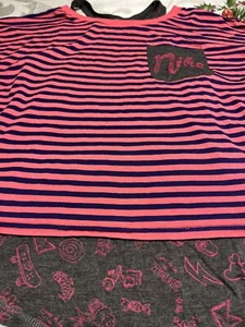 Nike Charcoal Gray & Pink Layered Tank 3/4 Sleeve Shirt Top Girls L (12-13 Yrs) - Picture 1 of 18