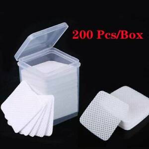 200PCS Eyelash Glue Lint-Free Sheet Wipe Paper Make-up Cotton Remover Clean