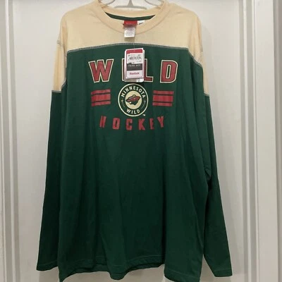 Camisa manga larga MINNESOTA WILD Reebok Face Off Koivu (ret). Nuevo/Etiquetas. Hombre XL Foto 1 de 4