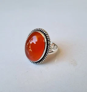 Unique Carnelian Gemstone Ring 925 Sterling Silver Gift For Girls Ring PG5050 - Picture 1 of 4