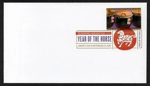USA, SCOTT # 4846, FDC COVER 2014 NEW LUNAR YEAR OF HORSE, IN DIGITAL COLOR, DCP - Picture 1 of 1