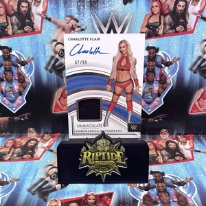 Charlotte Flair WWE Panini Immaculate 2023 Memorabilia Autografi /99 #MA-CLF - Foto 1 di 8