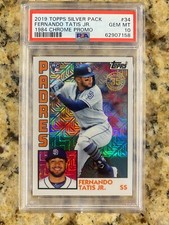 2019 Topps Silver Pack Fernando Tatis Jr RC 1984 Chrome Promo PSA 10 - Rookie
