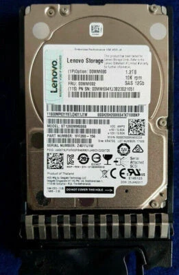 00MM690 LENOVO STORAGE 1.2TB 10K 6GB 2.5" SAS HDD HARD DISK DRIVE 00MM692 - Image 1 of 3