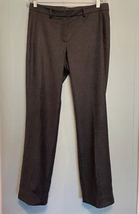 Gunex Wool Cashmere Dress Trousers Pants Straight Leg Dark Grey Women's Sz 8 - Picture 1 of 9
