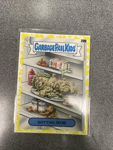 2021 Garbage Pail Kids Food Fight Yellow Phlegm Rotting Rob 20b