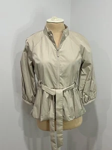 BANANA REPUBLIC Beige 3/4 Sleeve Bubble Lightweight Jacket Size XS Petite - Picture 1 of 8